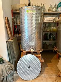 Torchio, Tino inox, Serbatoio inox con portella