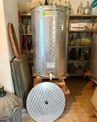 Torchio, Tino inox, Serbatoio inox con portella