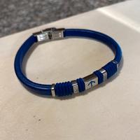 Bracciale Boccadamo acciaio e pelle