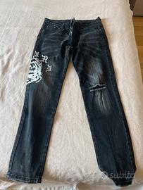 Jeans in den nero/grigio slavato