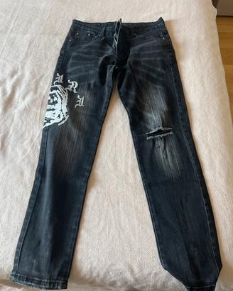 Jeans in den nero/grigio slavato