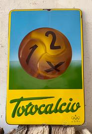 insegna smaltata TOTOCALCIO