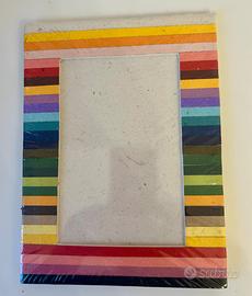 Cornice porta foto con Elephant Dung paper NUOVA