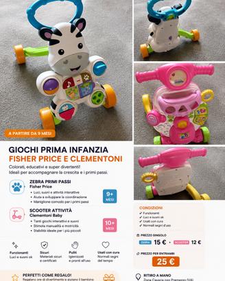 Giochi prima infanzia fisher price
