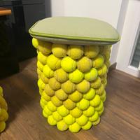 Sedia Artigianale creata con palline da Tennis
