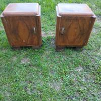 Comodini anni 50 in legno.