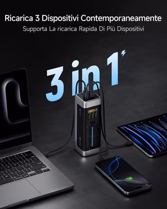 CUKTECH 20 Power Bank, 25000mAh Caricatore Portati