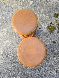 Sgabelli girevoli vero legno
