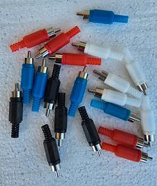 20 pz Connettori RCA maschio a SALDARE