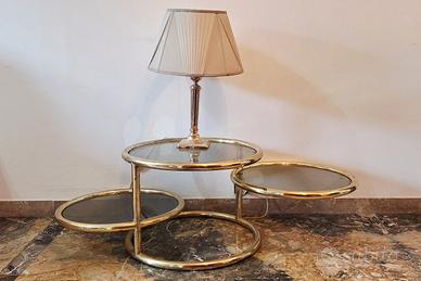 Tavolino da caffè rotante 3 livelli