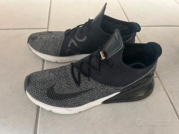 Nike air max 270 flyknit nero bianco 45