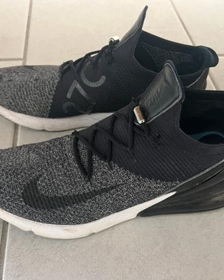 Nike air max 270 flyknit nero bianco 45