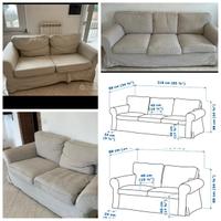 Set 3 divani IKEA 2 e 3 posti EKTORP
