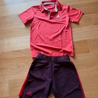 Completo Tennis e Padel Adidas Arancione/Rosso