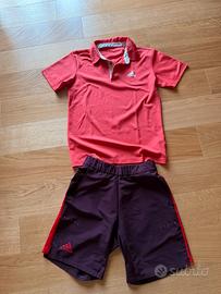 Completo Tennis e Padel Adidas Arancione/Rosso