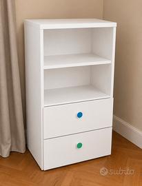 Mobile contenitore IKEA bianco con 2 cassetti