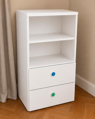 Mobile contenitore IKEA bianco con 2 cassetti
