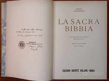 Sacra Bibbia di Monsignor Antonio Martini 1971.