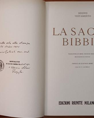 Sacra Bibbia di Monsignor Antonio Martini 1971.