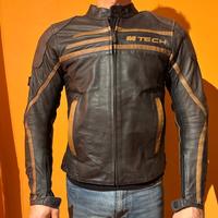 GIACCA MTECH DA MOTO  IN PELLE TG 46 COME NUOVA