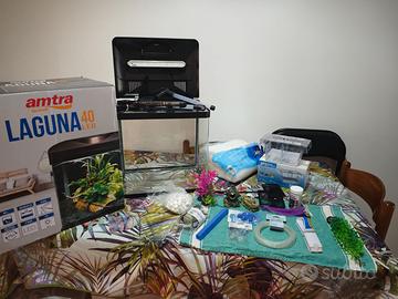 Acquario 30 litri con tutti gli accessori