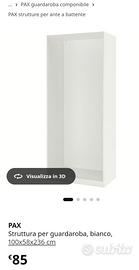 Pax struttura per guardaroba IKEA