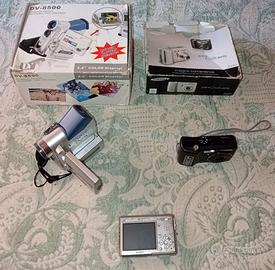 LOTTO VIDEOCAMERA FOTOCAMERA DA RIVEDERE