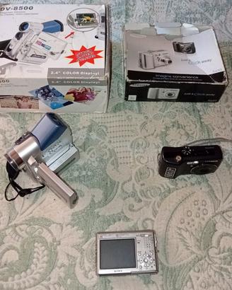 LOTTO VIDEOCAMERA FOTOCAMERA DA RIVEDERE