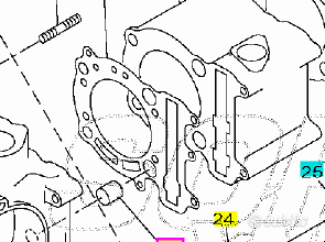 -Guarnizione testa cilindrio XC Versity 300