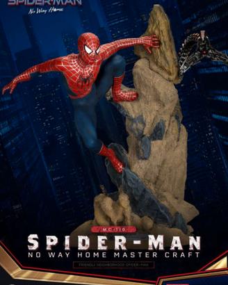 Spiderman statua in resina beast kingdom NUOVA 