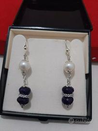 Orecchini Argento 925 Perle A.Dolce e Ametiste