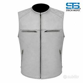 Gilet Per Bikers in Pelle Uomo ST 1170 BZM Custom