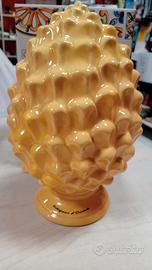 pigna in ceramica cm.25 gialla