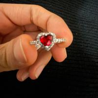 Anello pandora Argento con cuore rosso