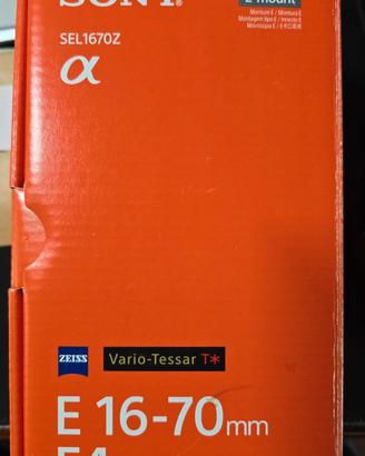 Obiettivo SONY E 16-70mm F4 ZA OSS Zeiss