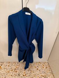 Vestito blu a giacca
