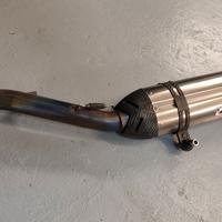 TERMINALE DI SCARICO IN TITANIO CARBONIO OMOLOGATO