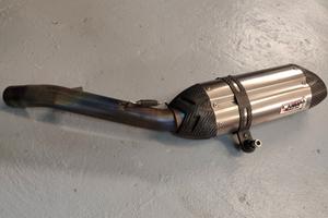 TERMINALE DI SCARICO IN TITANIO CARBONIO OMOLOGATO