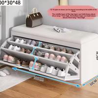 Scarpiera panca con mensole scaffali bianca mdf