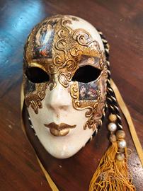 maschera grande veneziana decorata a mano