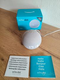  ECHO DOT 5A GENERAZIONE CON OROLOGIO CERULEO