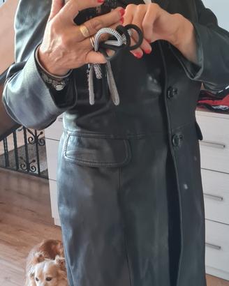 Trench in pelle