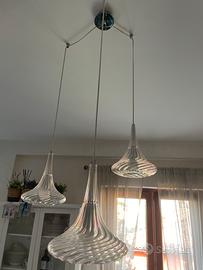 Lampadario vetro