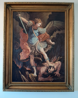 Quadro copia San Michele Arcangelo di Guido Reni