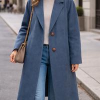 cappotto lungo donna lei in pura lana vergine 