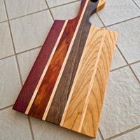 Tagliere legno massello colorato