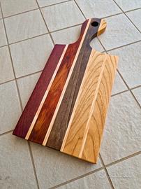 Tagliere legno massello colorato