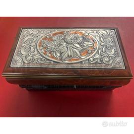 SCATOLA PORTA GIOIE LAMINATO E LEGNO