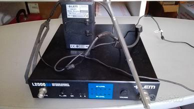 RADIOMICROFONO PROFESSIONALE LEM 2000 SD-RX