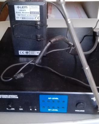 RADIOMICROFONO PROFESSIONALE LEM 2000 SD-RX